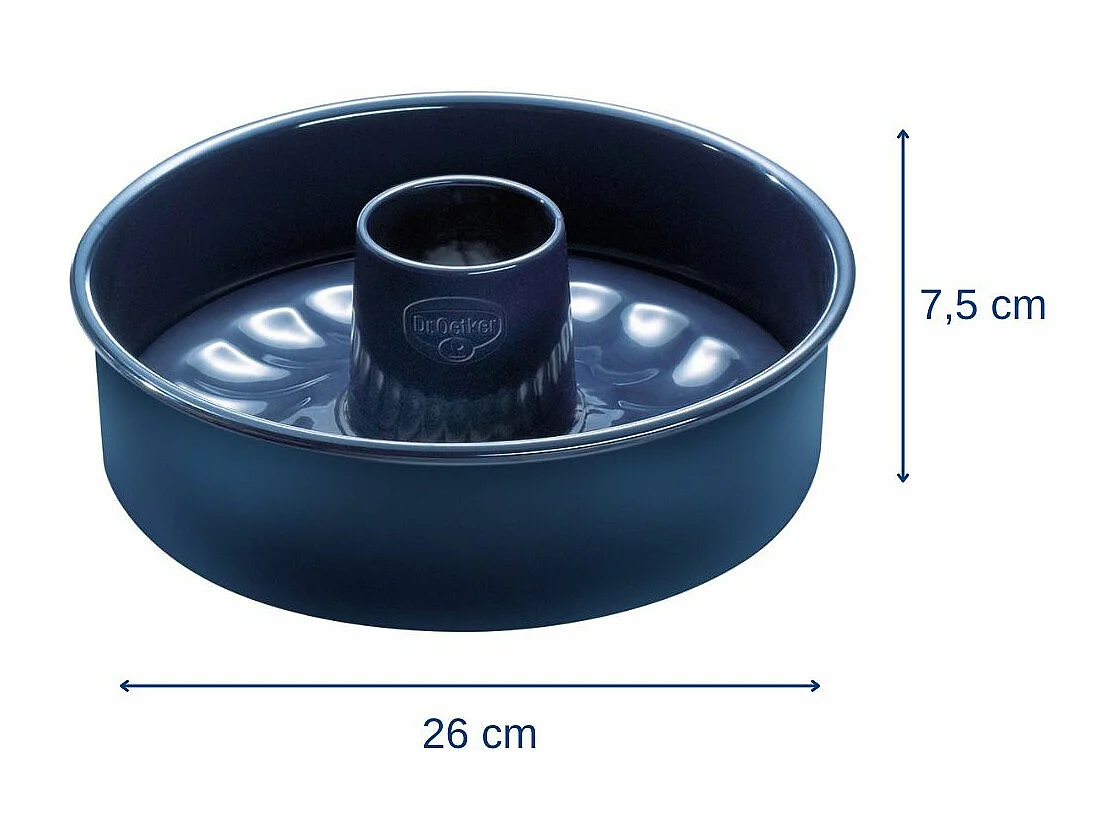 Moule à manqué et savarin double fond 26 cm Dr. Oetker Back Liebe