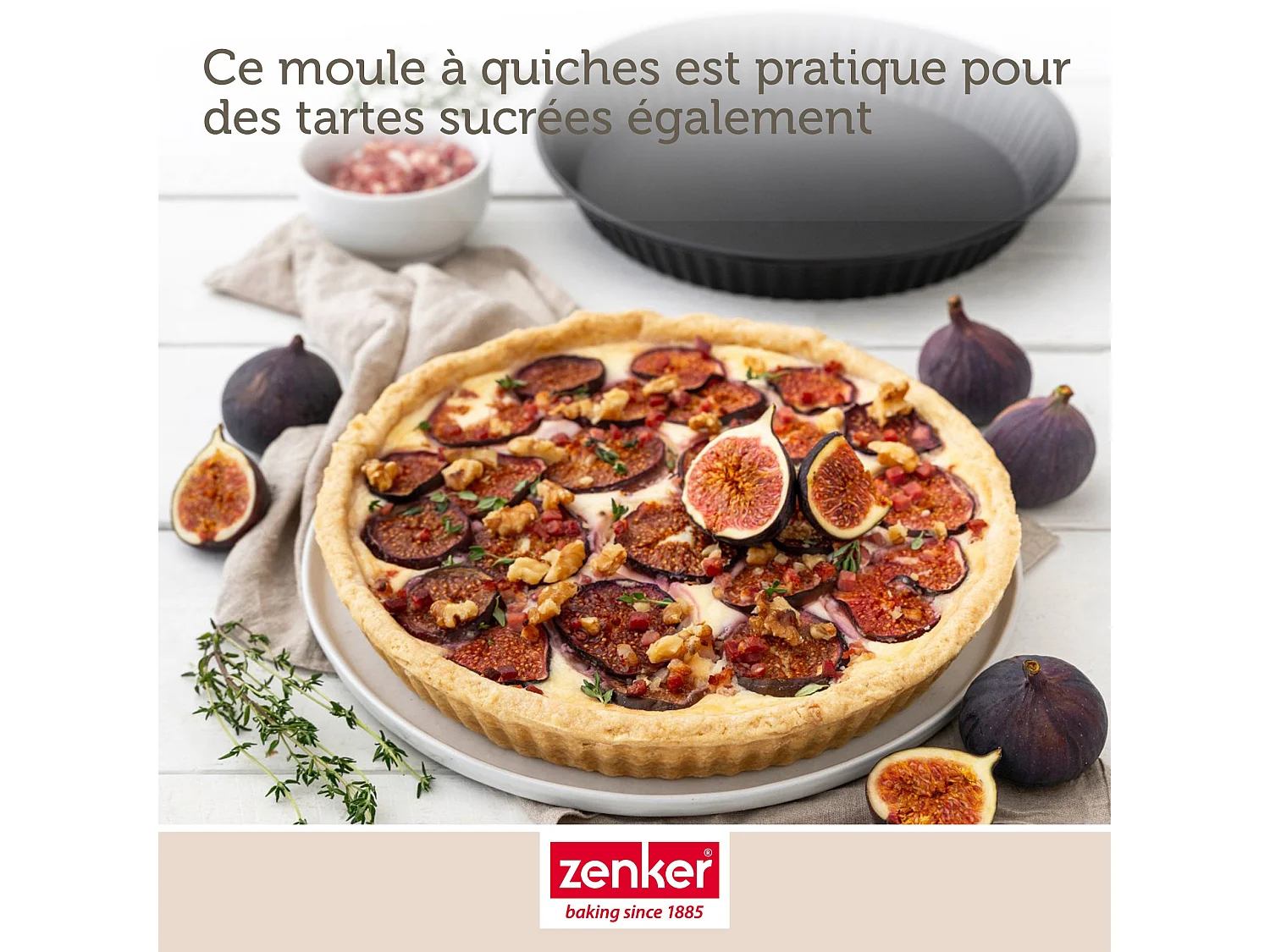 Moule à quiche lorraine 28 cm Zenker Spécial Countries