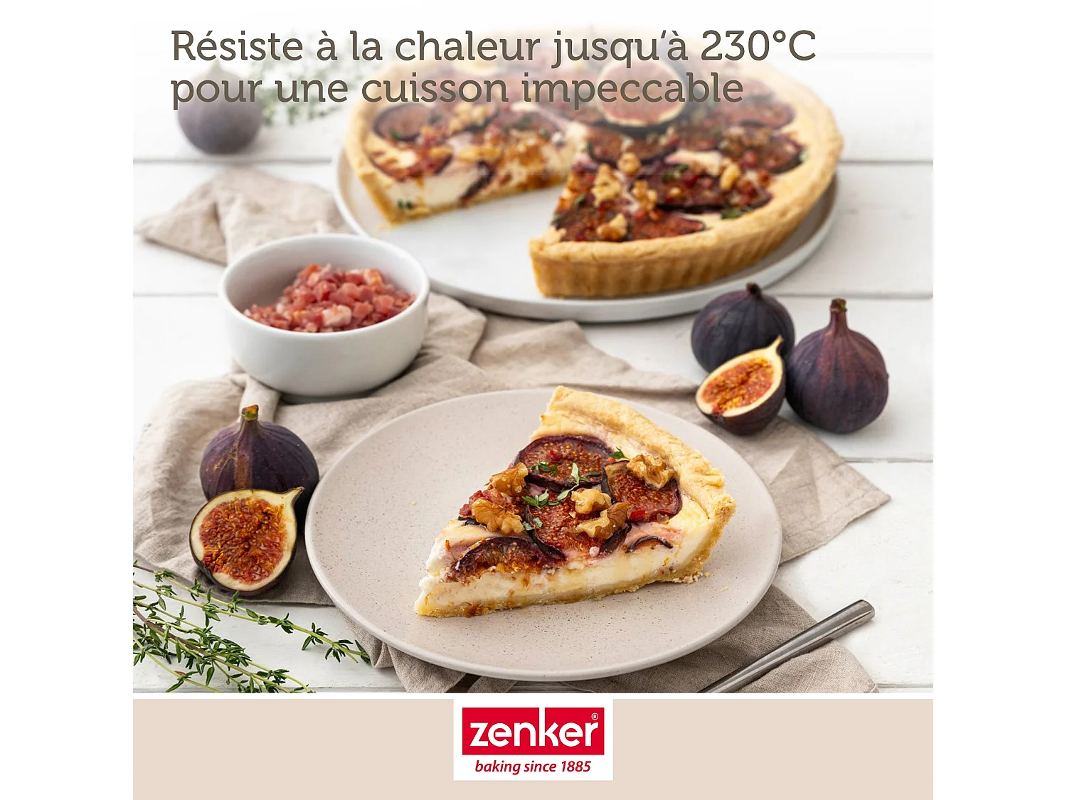 Moule à quiche lorraine 28 cm Zenker Spécial Countries