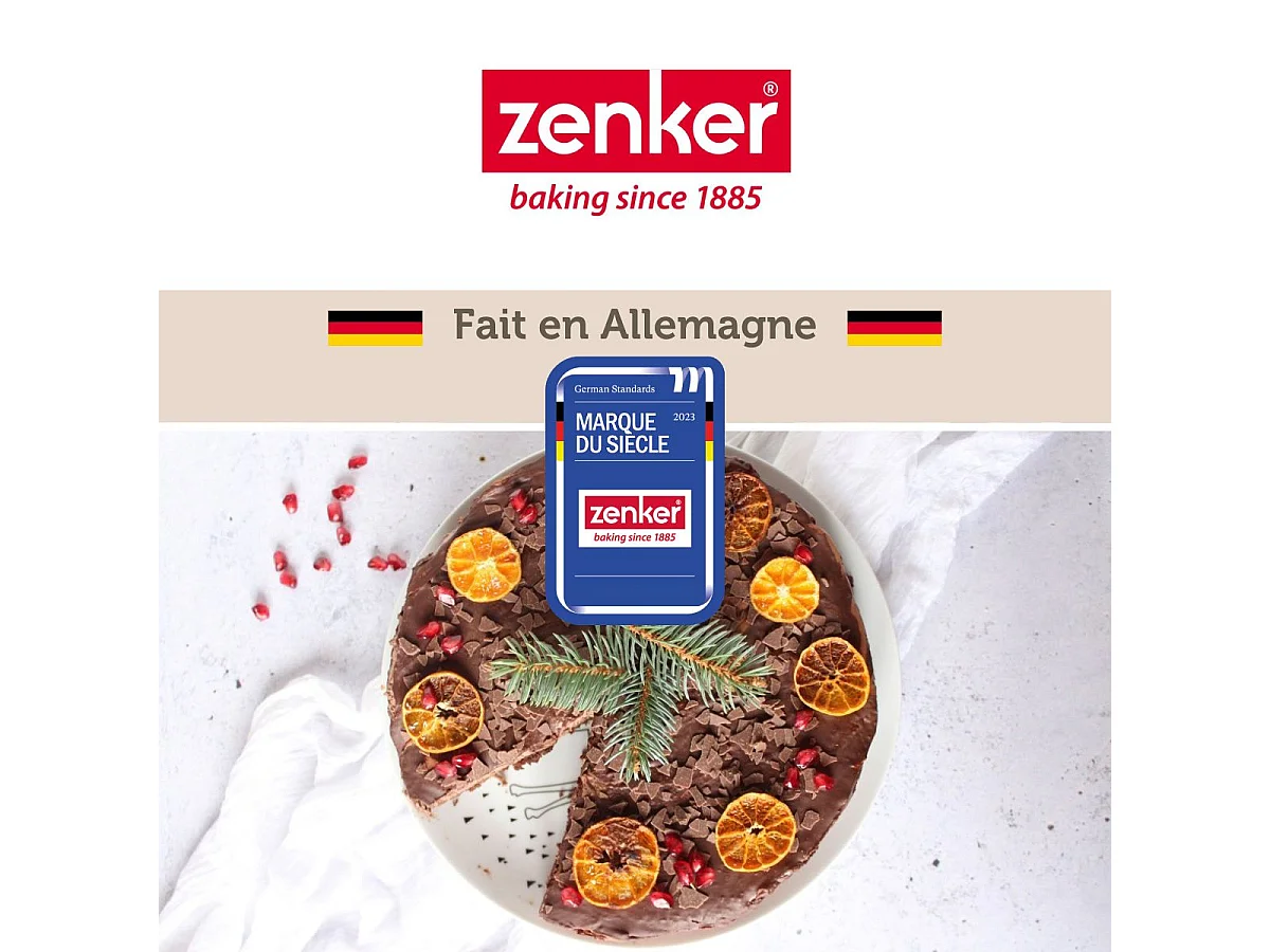 Moule à manqué et à savarin double fond 26 cm Zenker Silver