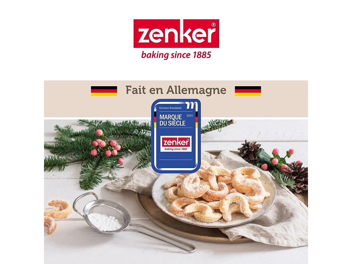 Moule pour vanille kipferl croissant vanille 42 x 32 cm Zenker Special Creative