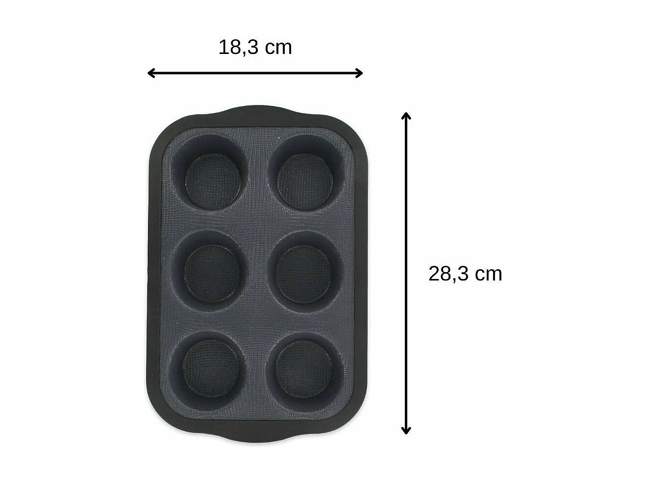 Moule à muffins 6 empreintes 28 x 18 cm Zenker Silicone fibre de verre