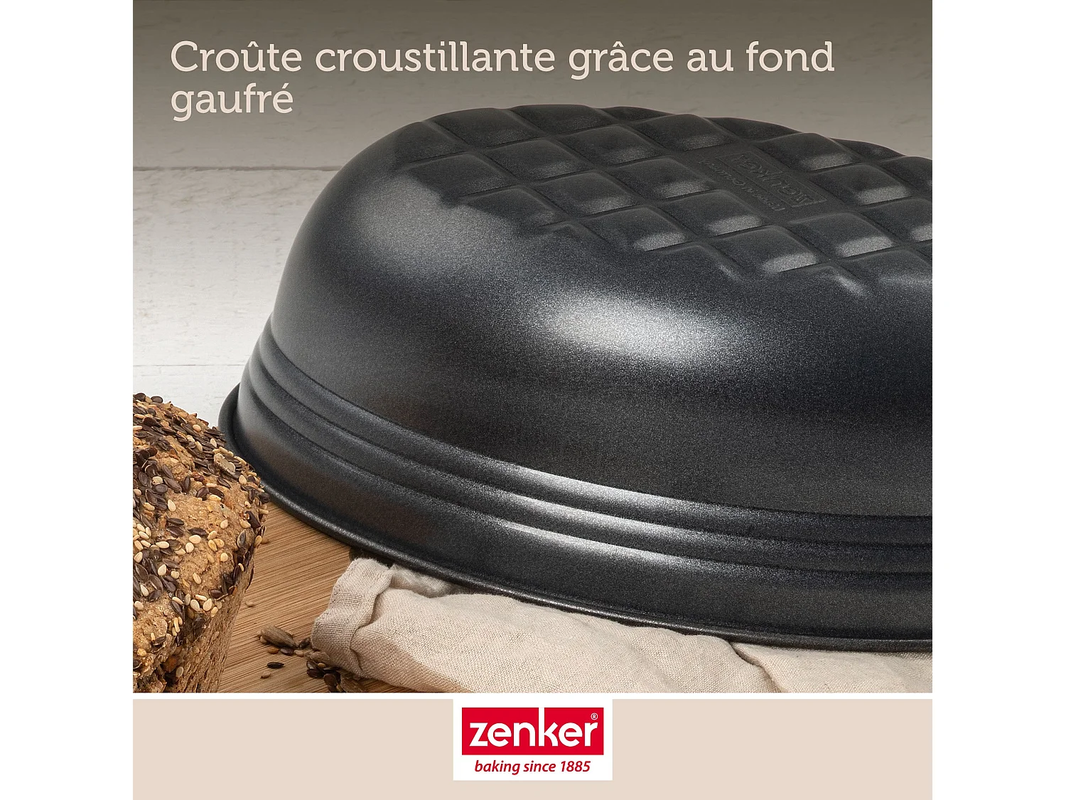 Moule à pain ovale 26 x 16 cm Zenker Black Metallic