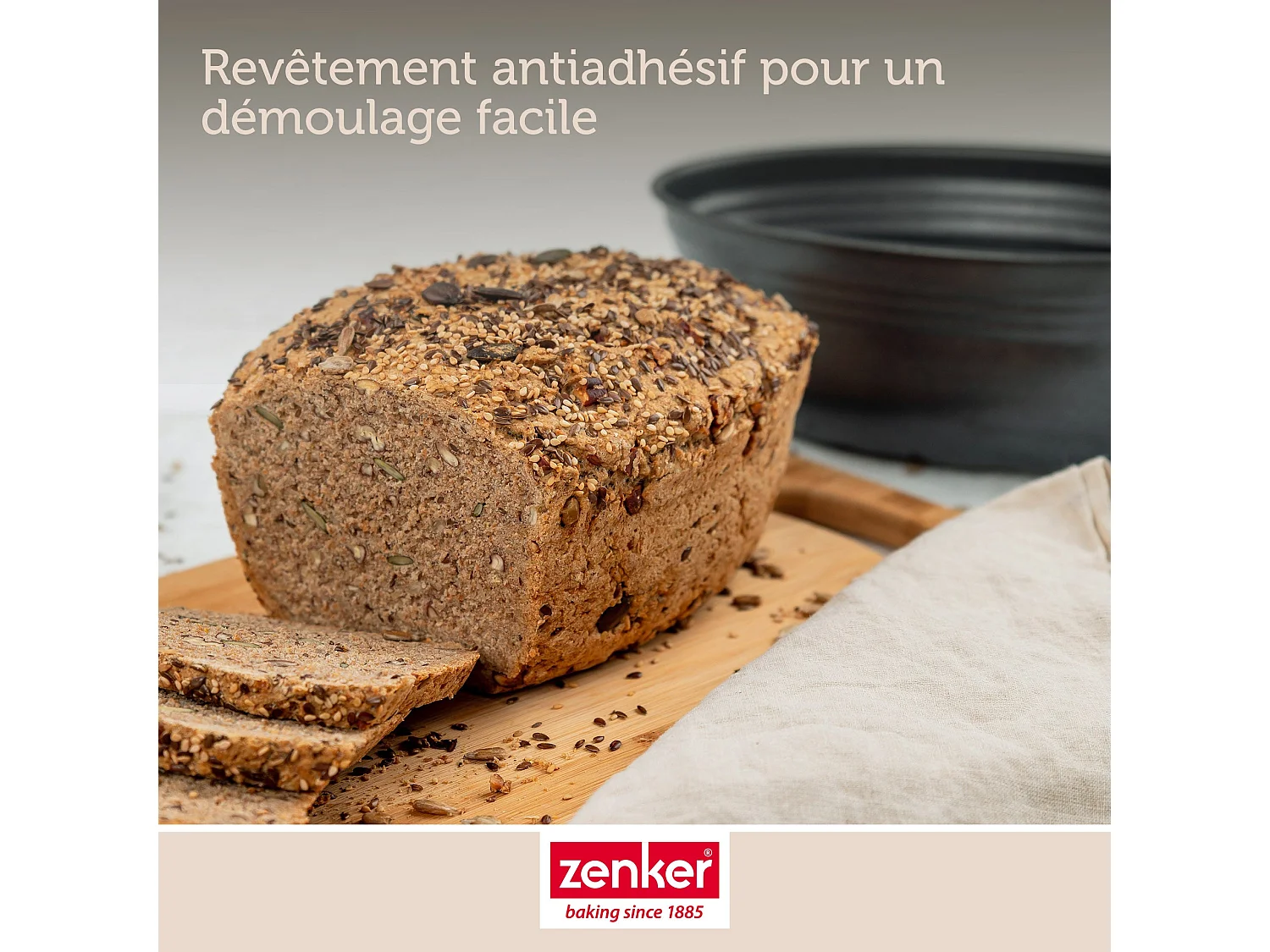 Moule à pain ovale 26 x 16 cm Zenker Black Metallic