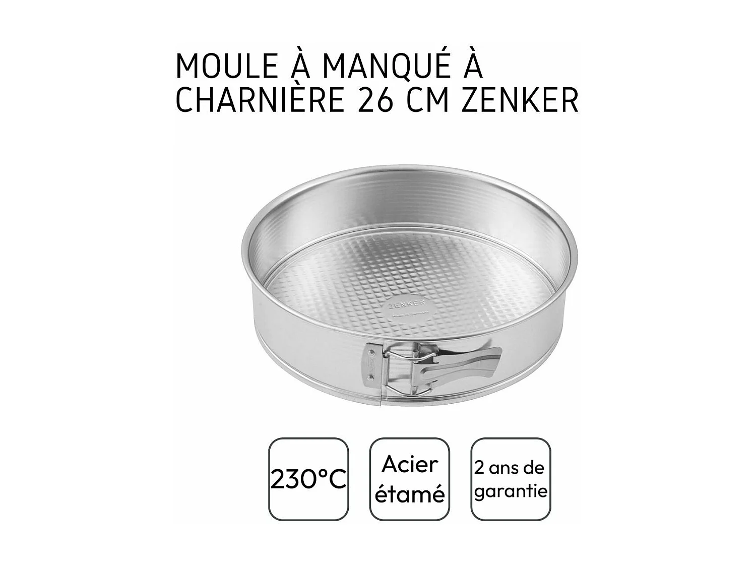 Moule à manqué à charnière 26,3 cm Zenker Silver