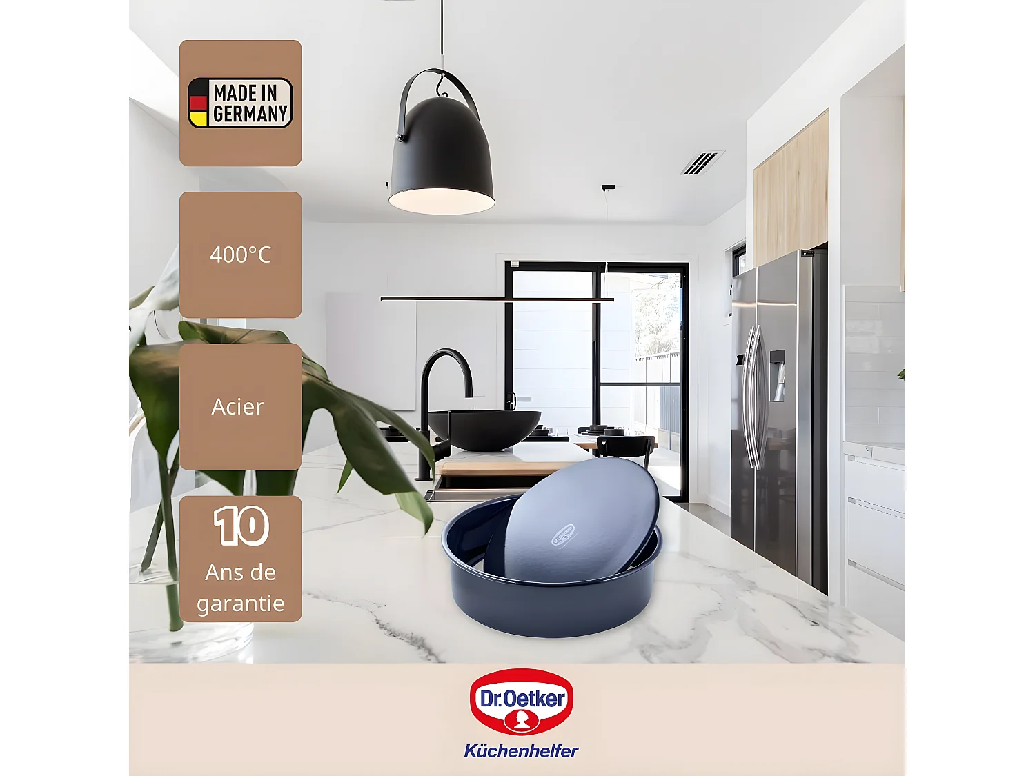 Moule à manqué fond amovible 28 cm Dr Oetker Back Liebe