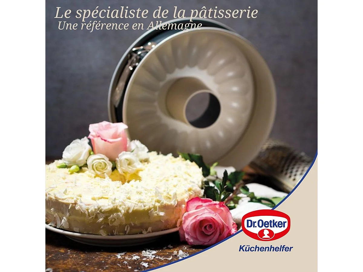 Moule à manqué et à savarin double fond 28 cm Dr.Oetker Back Trend