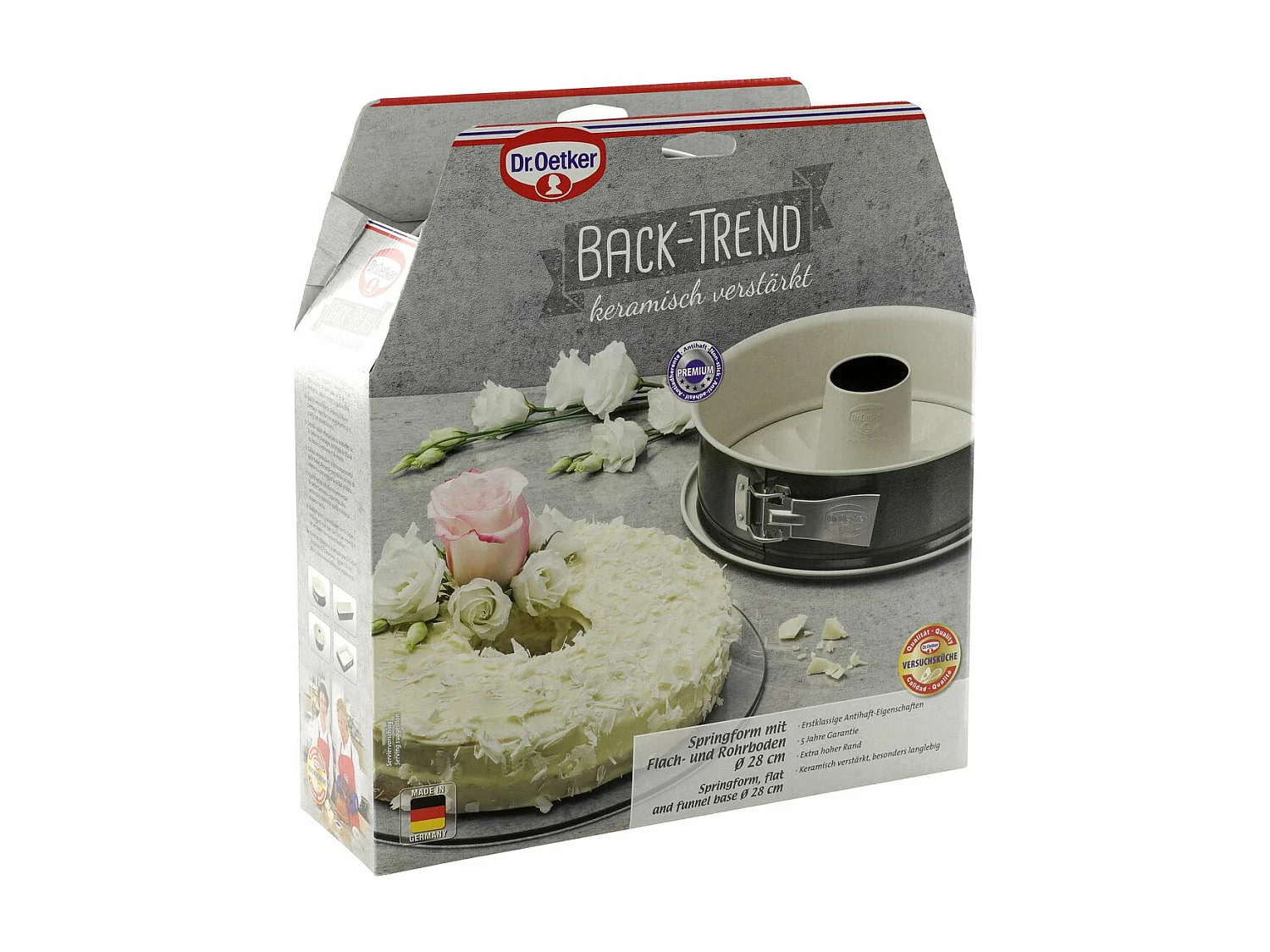 Moule à manqué et à savarin double fond 28 cm Dr.Oetker Back Trend