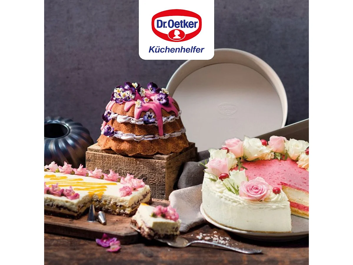 Moule à manqué et à savarin double fond 28 cm Dr.Oetker Back Trend