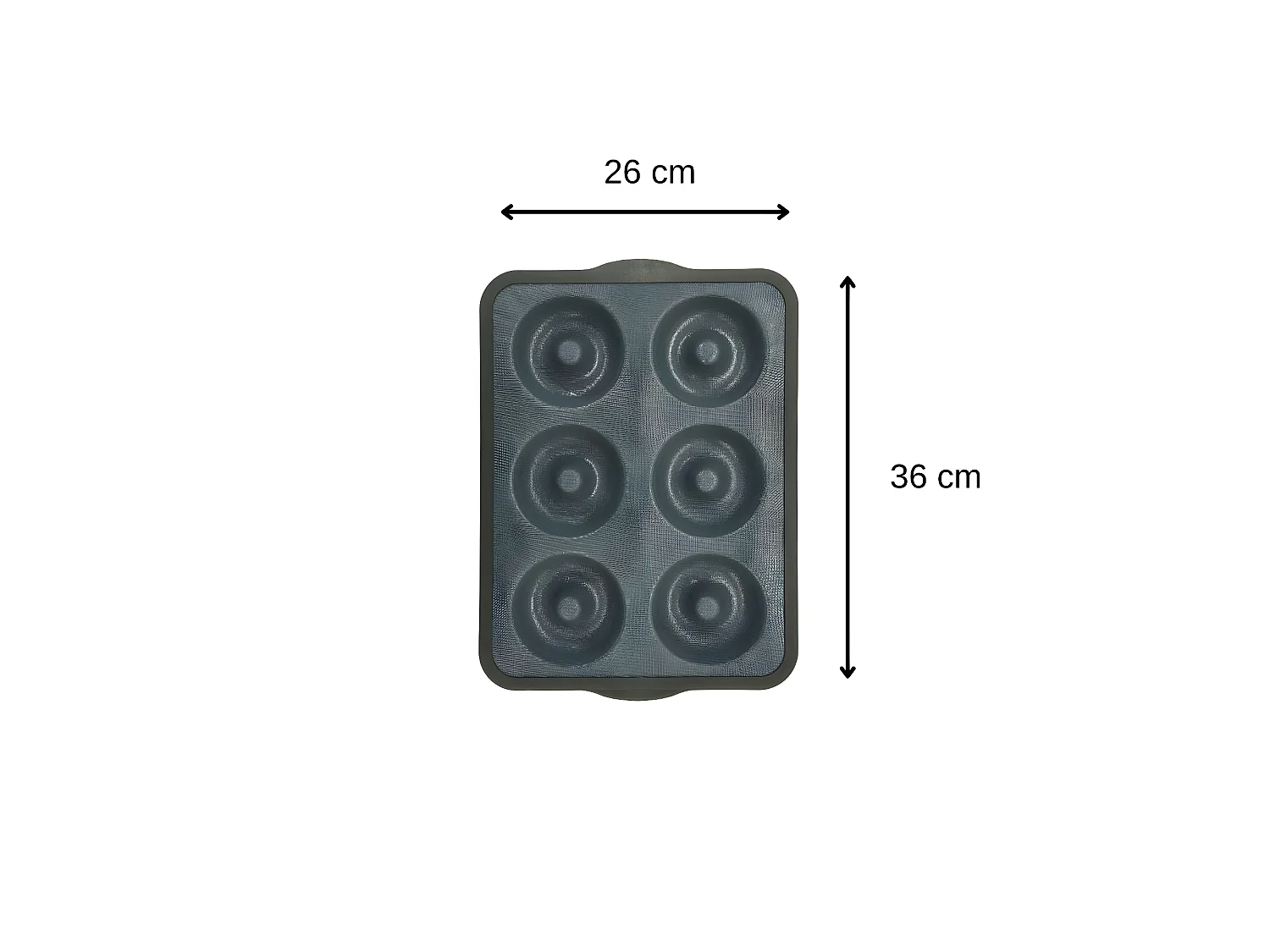 Moule 6 donuts 36 x 26 cm Zenker Silicone fibre de verre