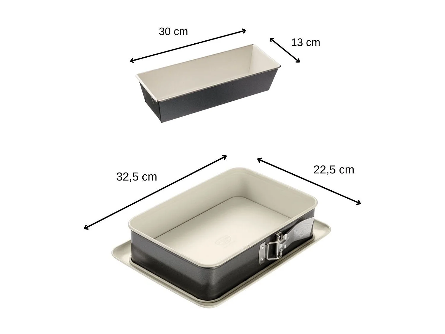 Moule à cake 30 cm et moule à gâteau rectangulaire 28 x 18 cm Dr. Oetker Back Trend