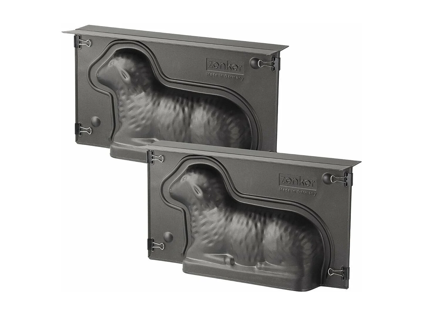 Lot de 2 moules à gâteaux 3D en forme d'agneau pascal 900 ml Zenker Special Season