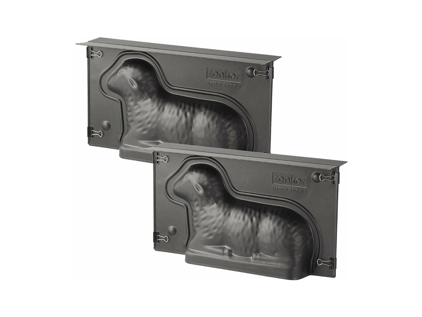 Lot de 2 moules à gâteaux 3D en forme d'agneau pascal 900 ml Zenker Special Season