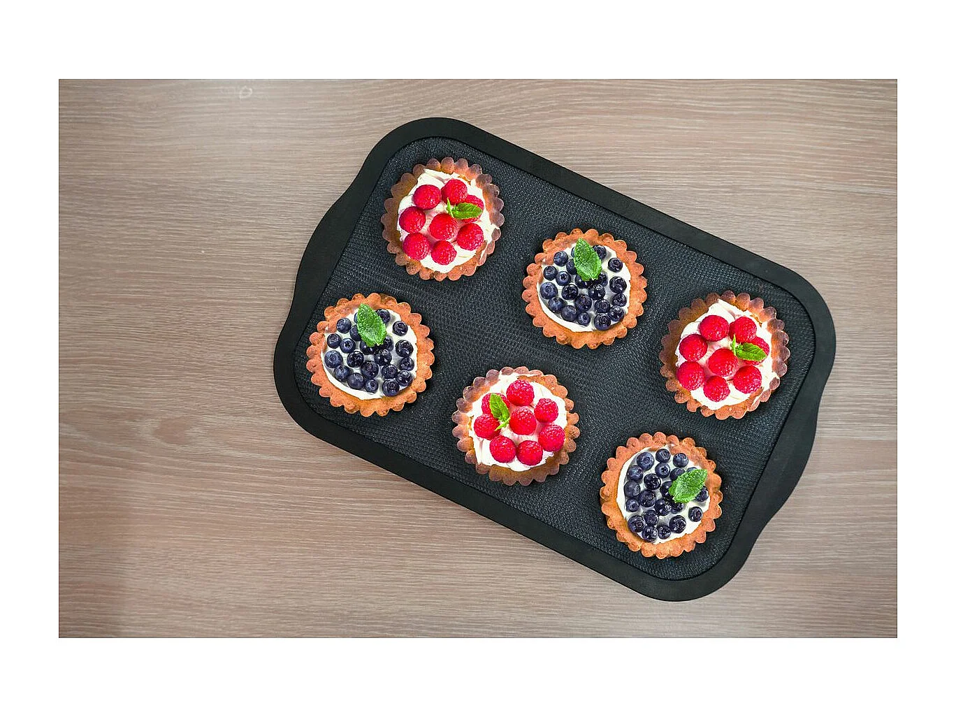 Moule 6 mini tartelettes 28 x 18 cm Zenker Silicone fibre de verre