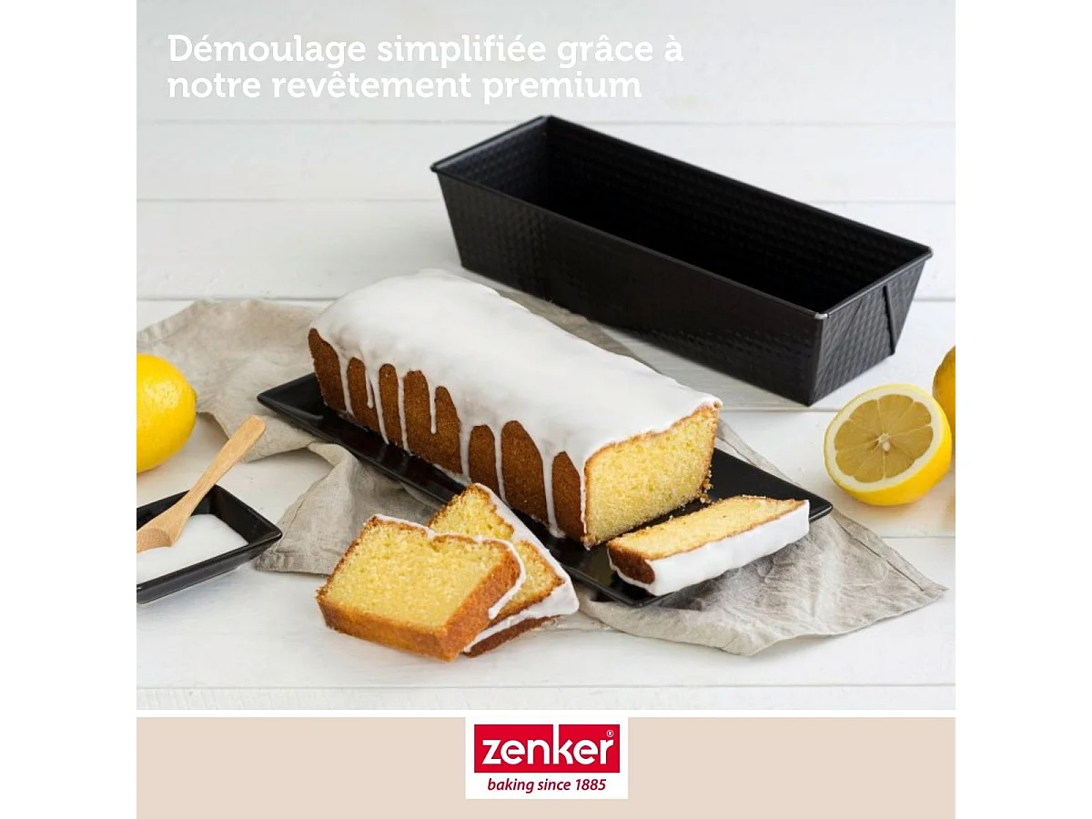 Moule à cake extensible 20 à 35 cm Zenker Black Metallic