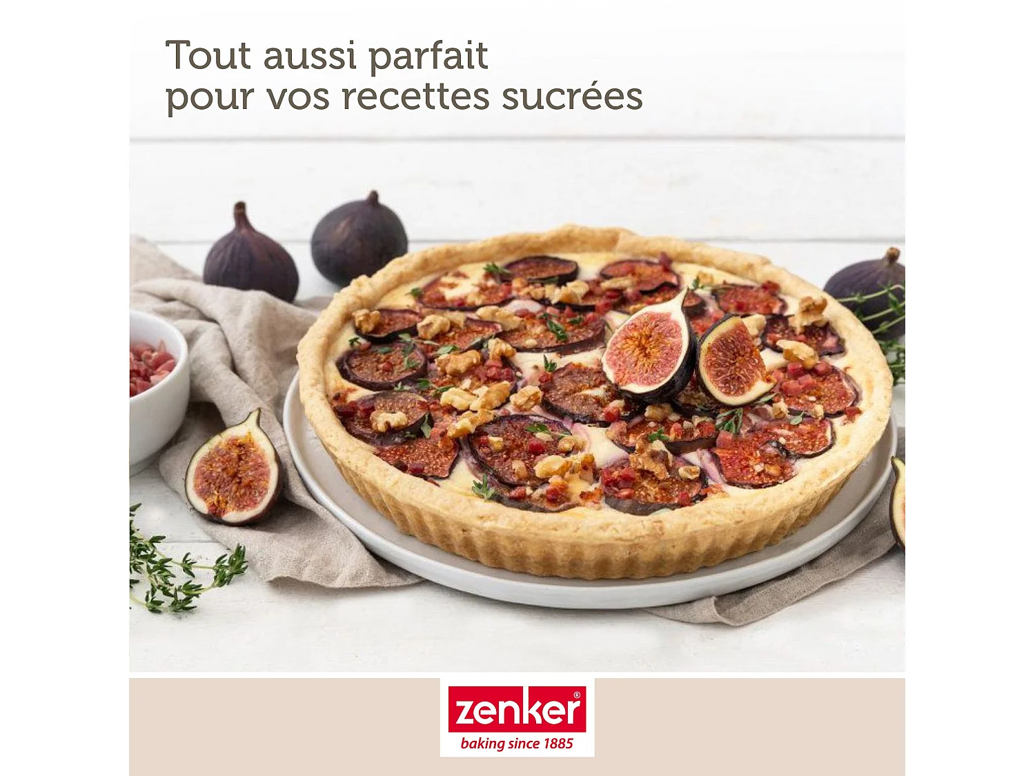 Lot de 2 moules à quiche lorraine 28 cm Zenker Spécial Countries