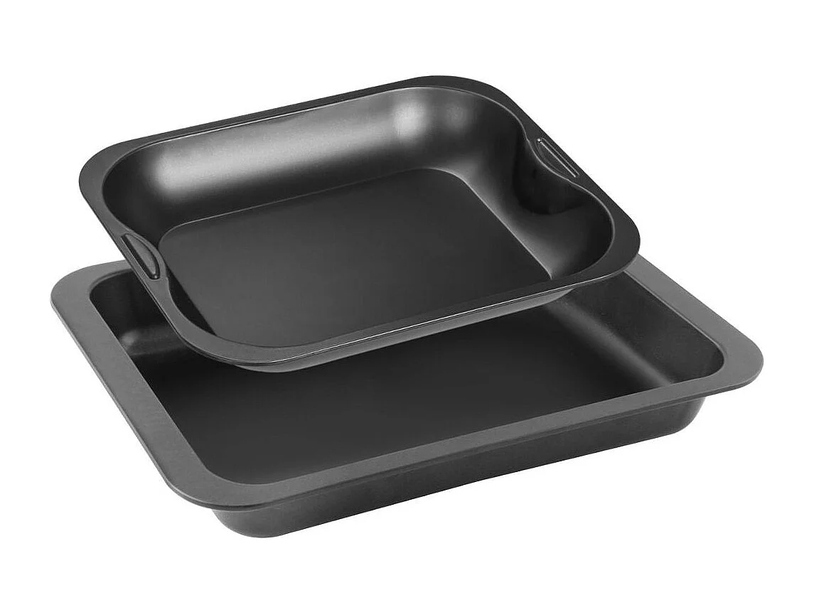 Ensemble de 2 plats de cuisson four rectangulaires 37 x 27 cm et 28 x 23 cm Zenker Special Cooking