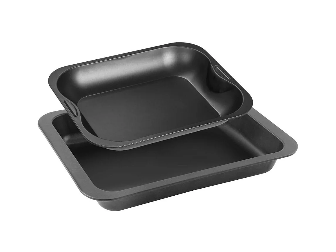 Ensemble de 2 plats de cuisson four rectangulaires 37 x 27 cm et 28 x 23 cm Zenker Special Cooking