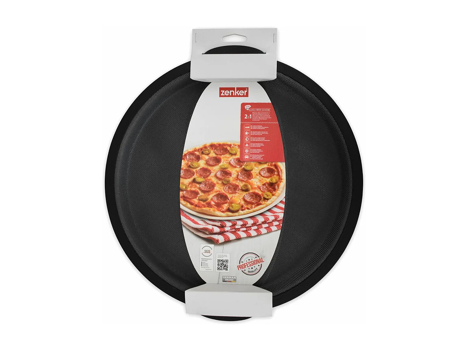 Plaque à pizza ronde 36 cm Zenker Silicone fibre de verre