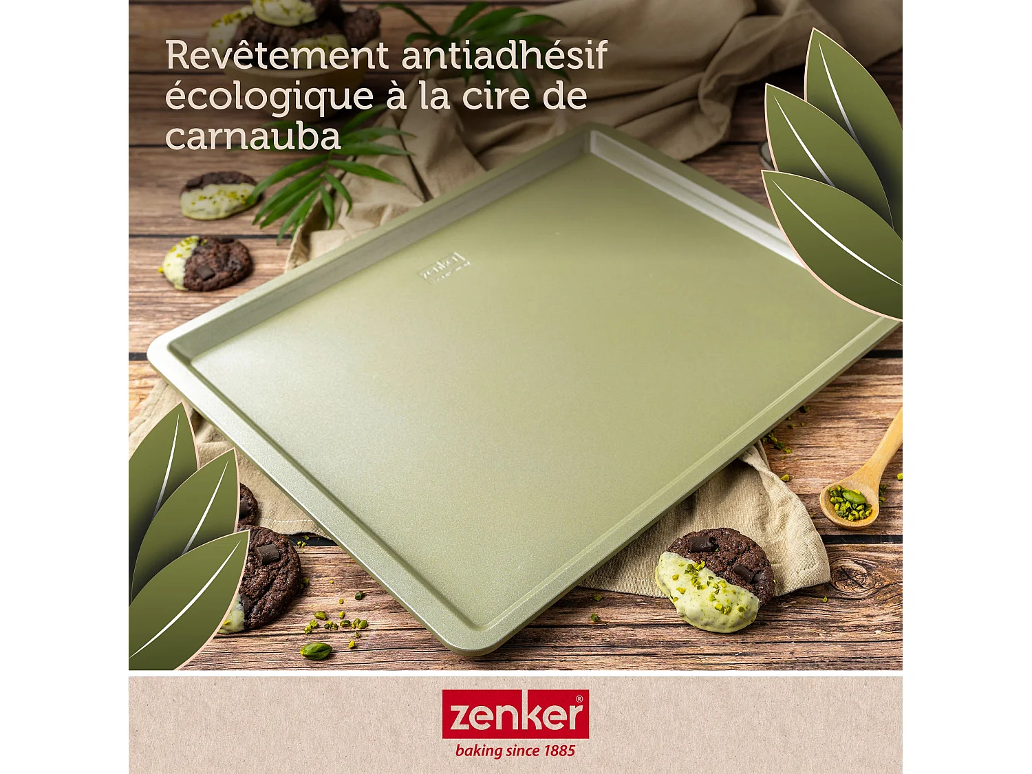 Plaque à pâtisserie 42 x 32 cm Zenker Green Vision