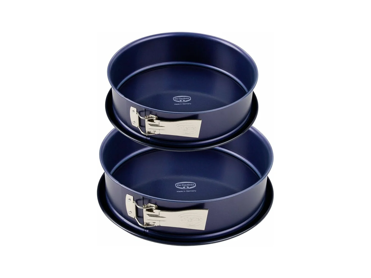 Ensemble de moule à manqué à charnière 26 et 28 cm Dr. Oetker Back Liebe