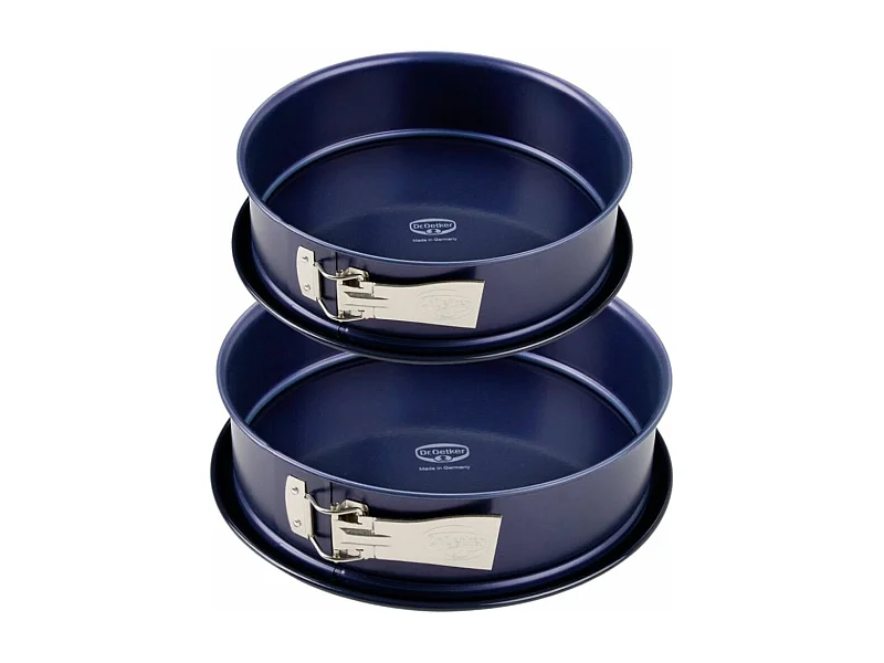 Ensemble de moule à manqué à charnière 26 et 28 cm Dr. Oetker Back Liebe