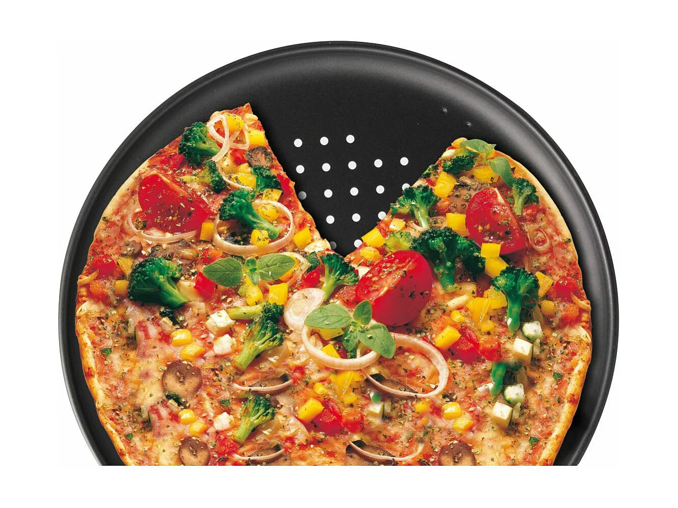 Plaque à pizza à fond perforé 32 cm Zenker Spécial Countries