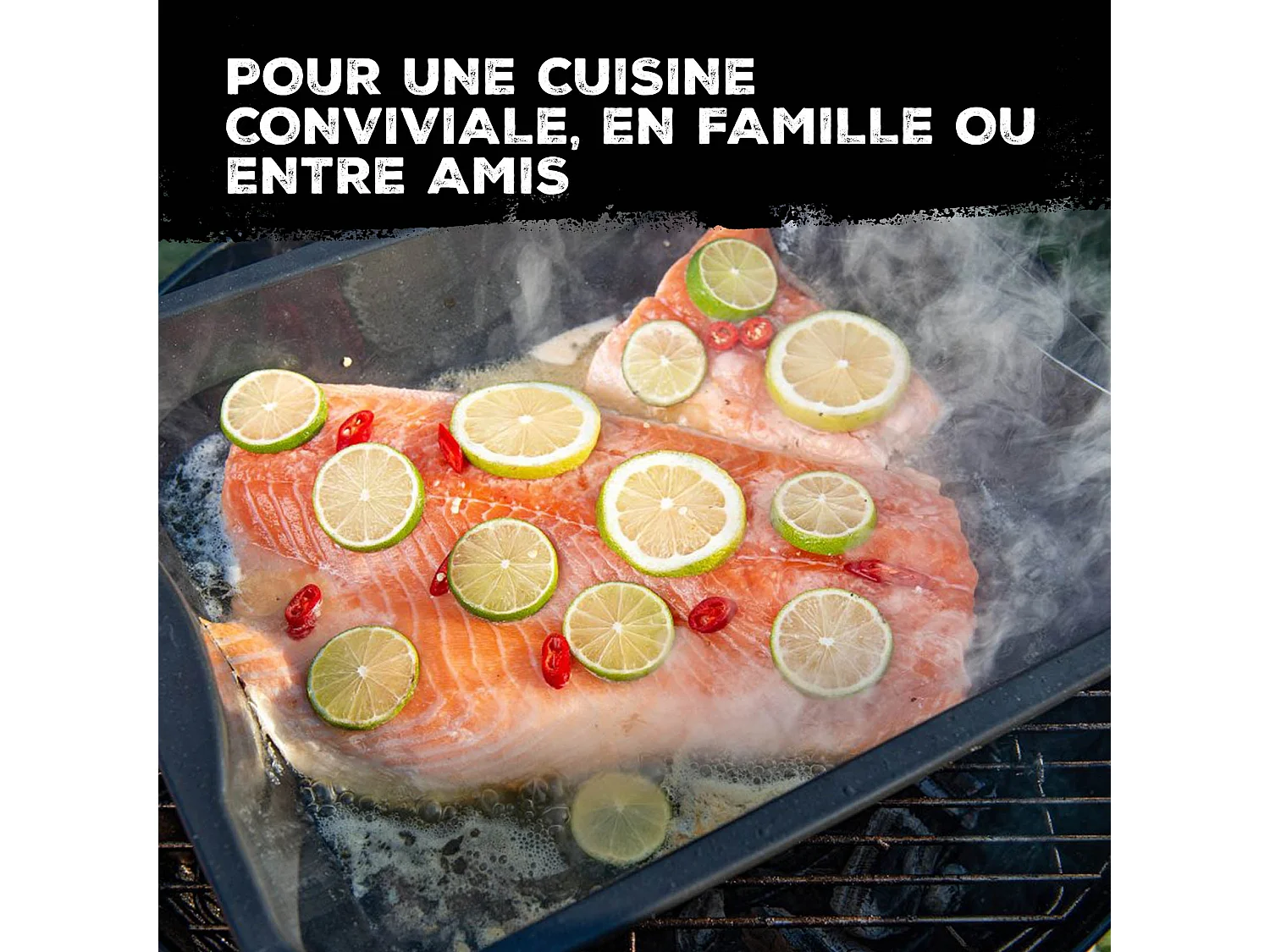 Plat à four en acier émaillé 40 x 34 cm FM Professional Barbecue