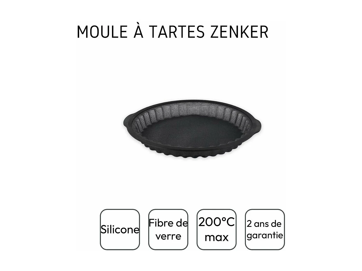 Moule à tartes 25 cm Zenker Silicone fibre de verre