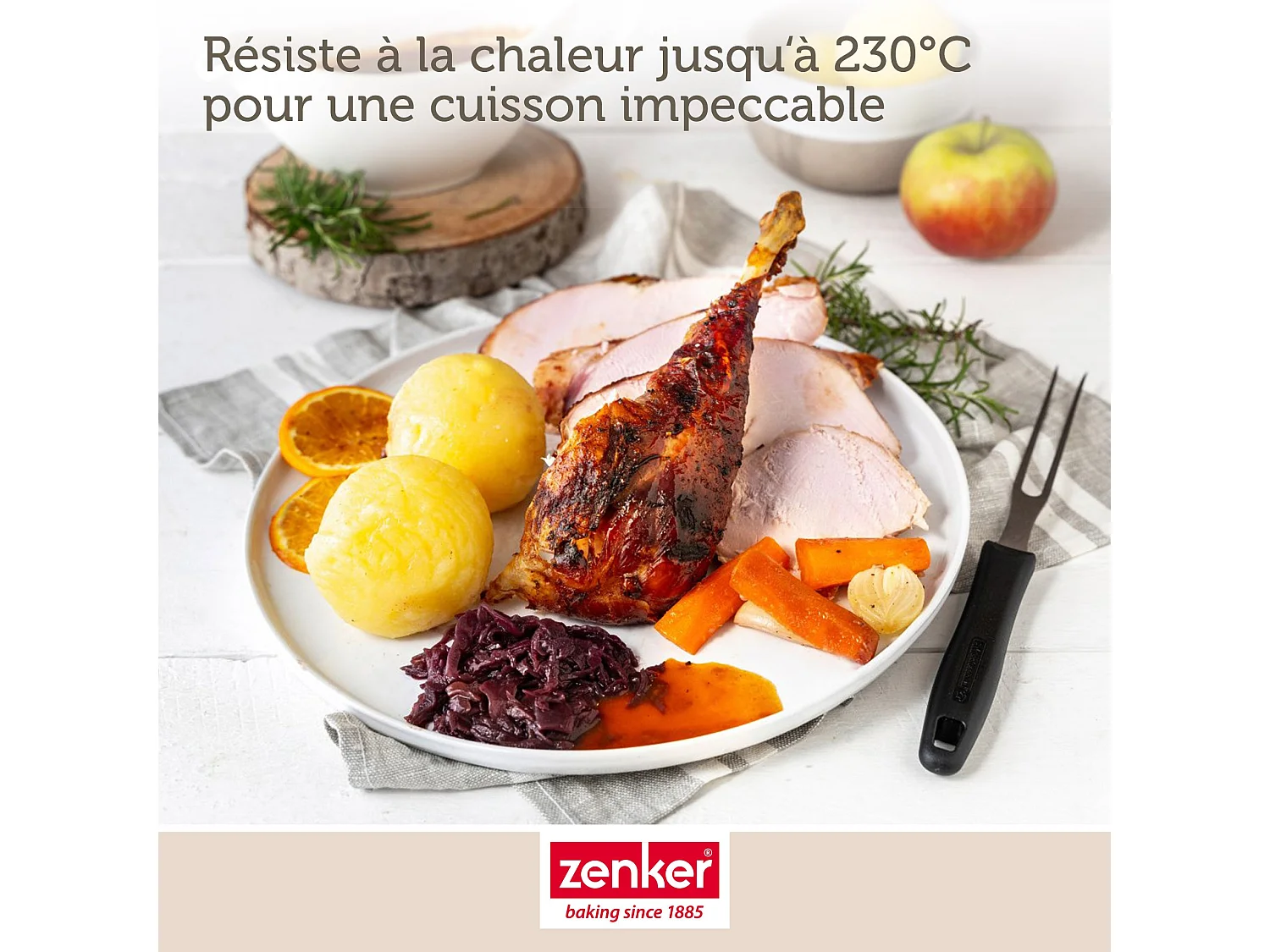 Plat à four XXL rectangle 40 x 34 cm Zenker Spécial Cooking