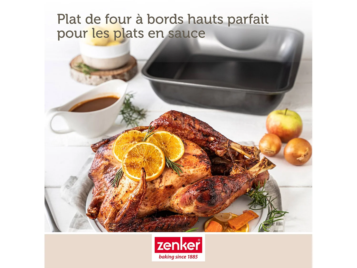 Plat à four XXL rectangle 40 x 34 cm Zenker Spécial Cooking