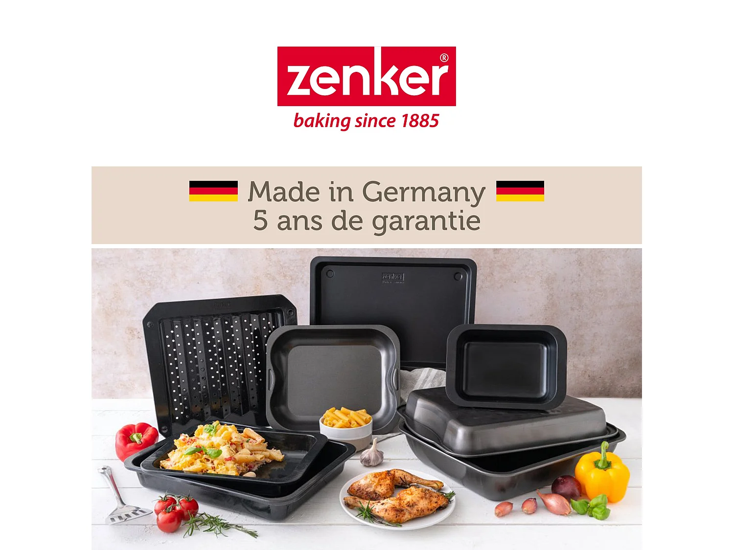 Plat à four XXL rectangle 40 x 34 cm Zenker Spécial Cooking