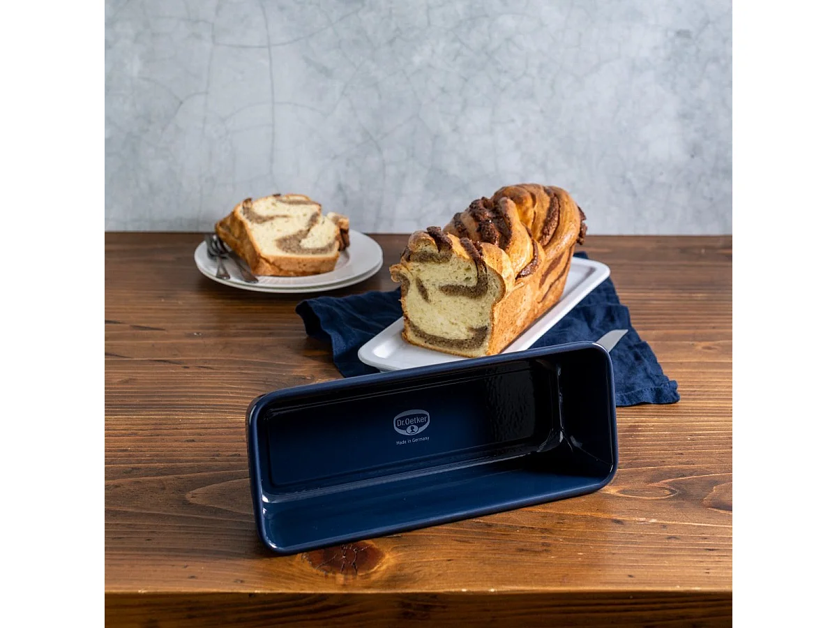 Moule à cakes 30 cm et moule à manqué 26 cm en email Dr. Oetker Back Liebe