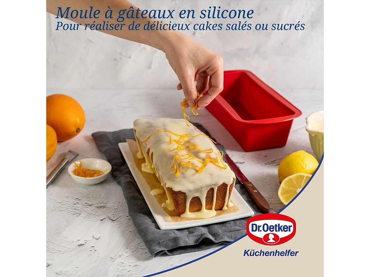 Moule à cakes en silicone 24 cm Dr Oetker Flexxibel Love