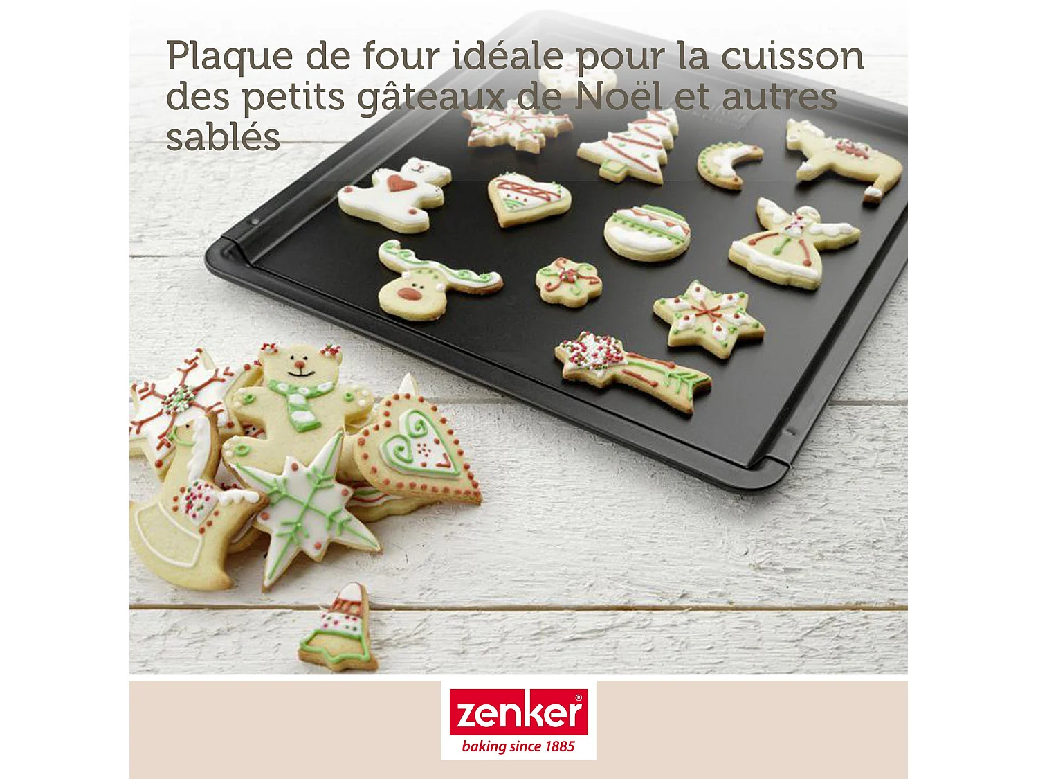 Plaque à pâtisserie extensible de 37 x 52 cm Zenker Black Metallic