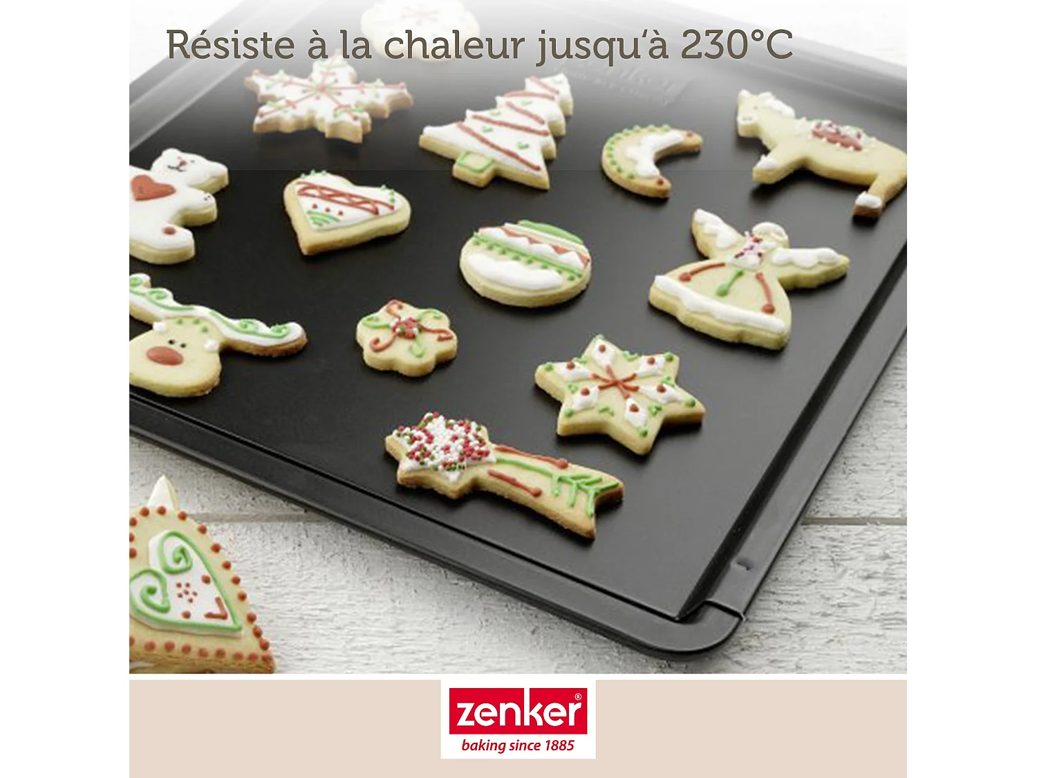 Plaque à pâtisserie extensible de 37 x 52 cm Zenker Black Metallic