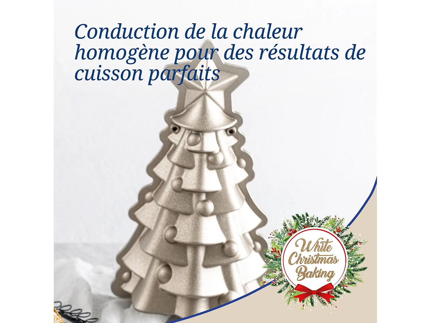 Moule à gâteaux original en forme de sapin de noël 17 x 7,5 cm Dr.Oetker Christmas