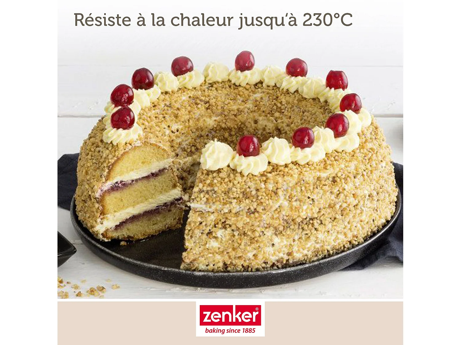 Moule à kouglofs 25 cm et moule à savarin 28 cm Zenker Black Metallic