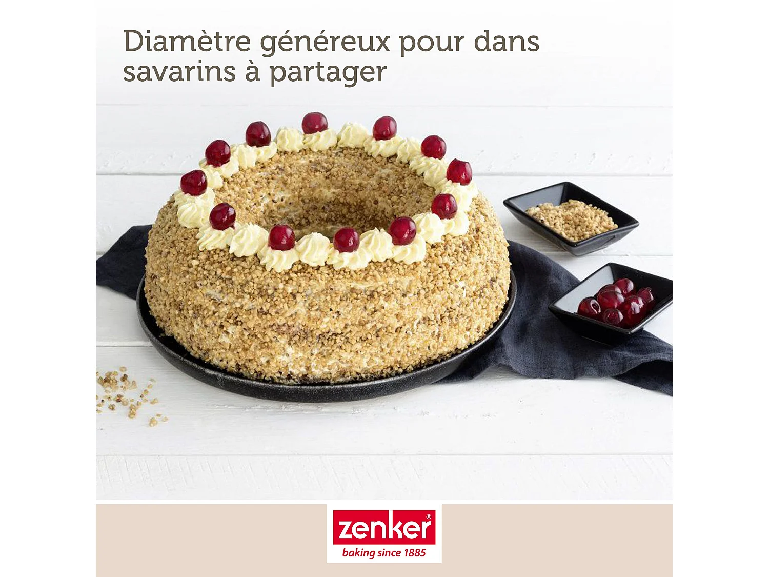 Moule à kouglofs 25 cm et moule à savarin 28 cm Zenker Black Metallic