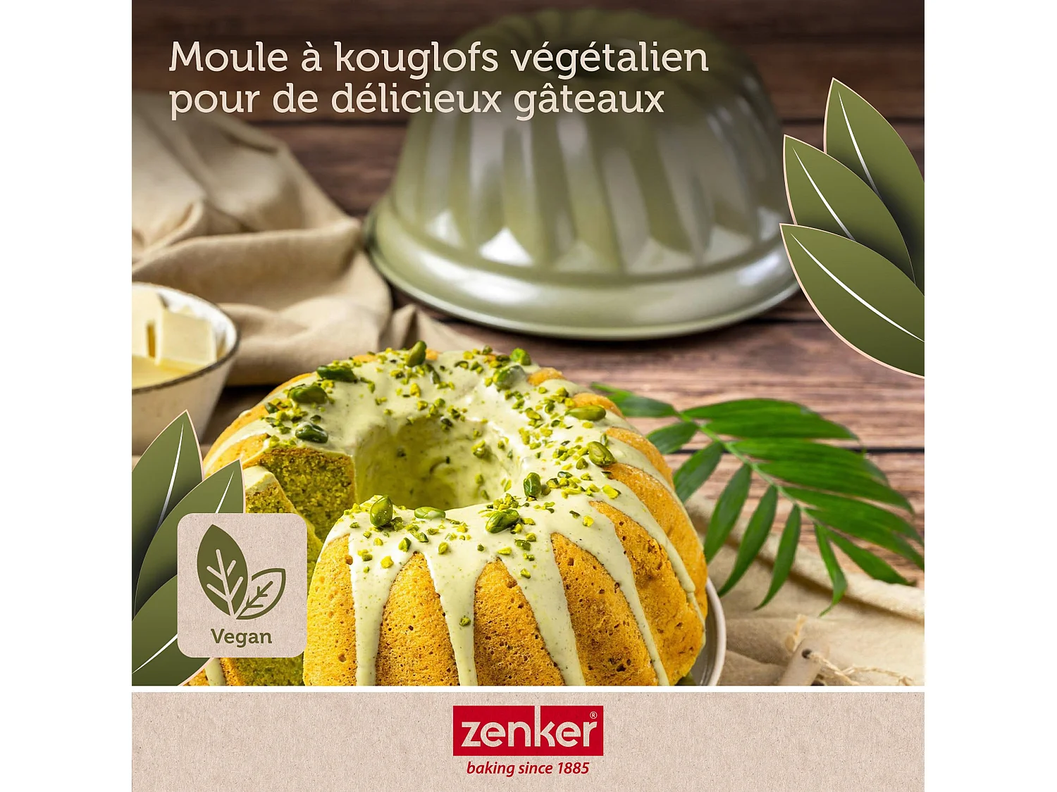 Moule à kouglof 25 cm Zenker Green Vision