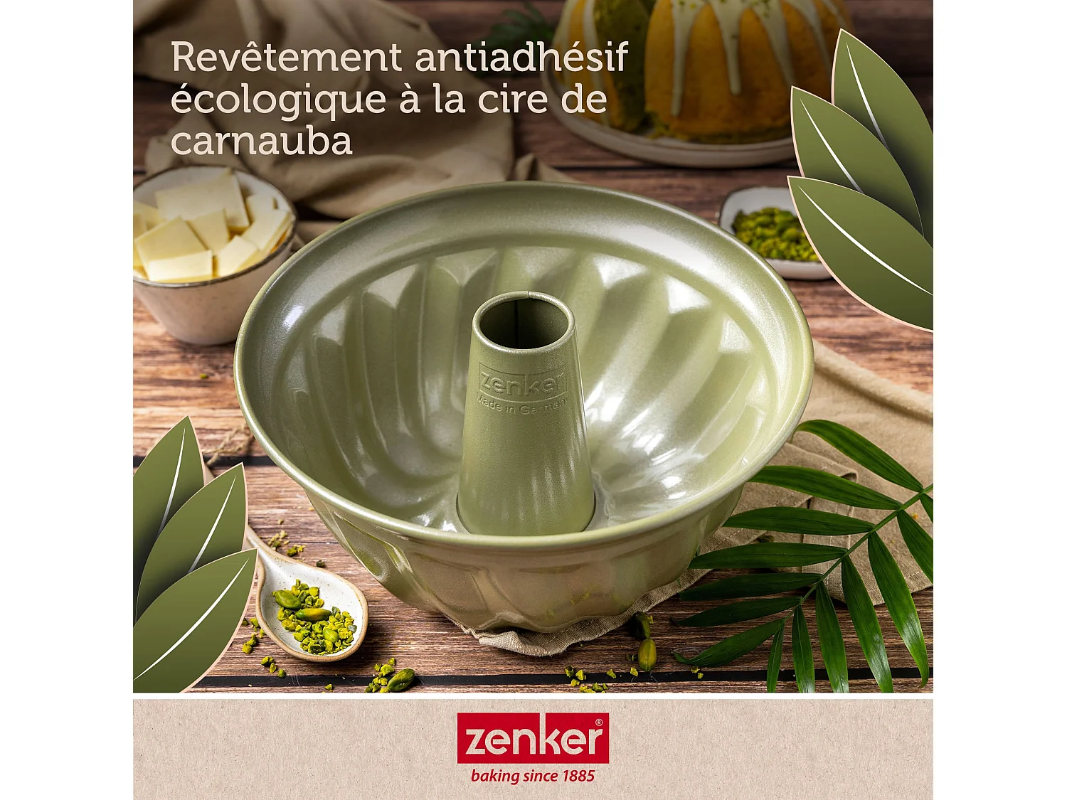 Moule à kouglof 25 cm Zenker Green Vision