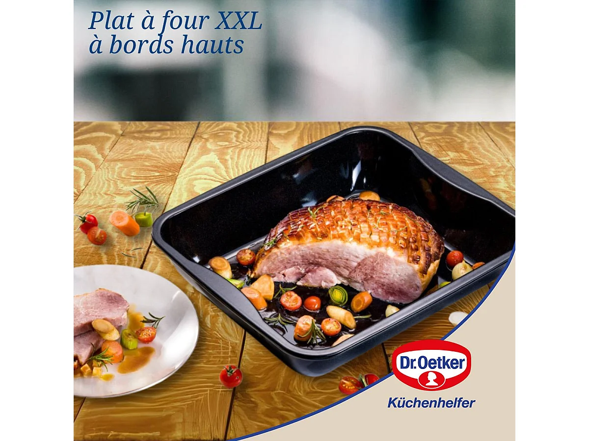 Plat à four XXL à bords hauts Dr Oetker Back-Idee Kreativ