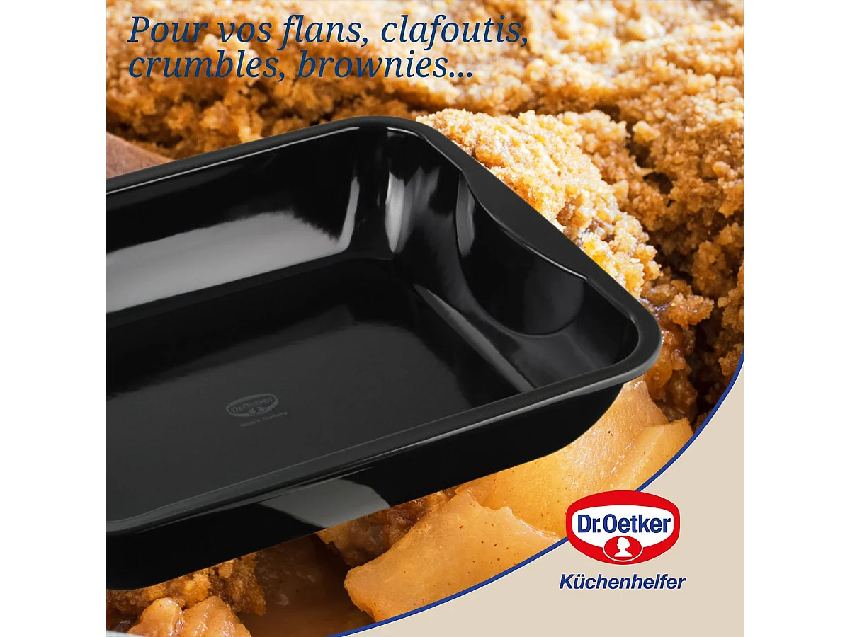 Plat à four XXL à bords hauts Dr Oetker Back-Idee Kreativ