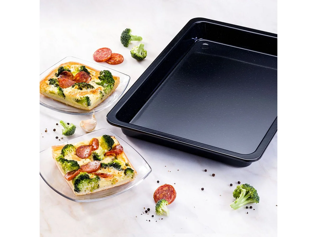 Plat à four bords hauts 40 x 34 cm et plaque de cuisson 42 x 29 cm Dr. Oetker Back-Idee Kreativ