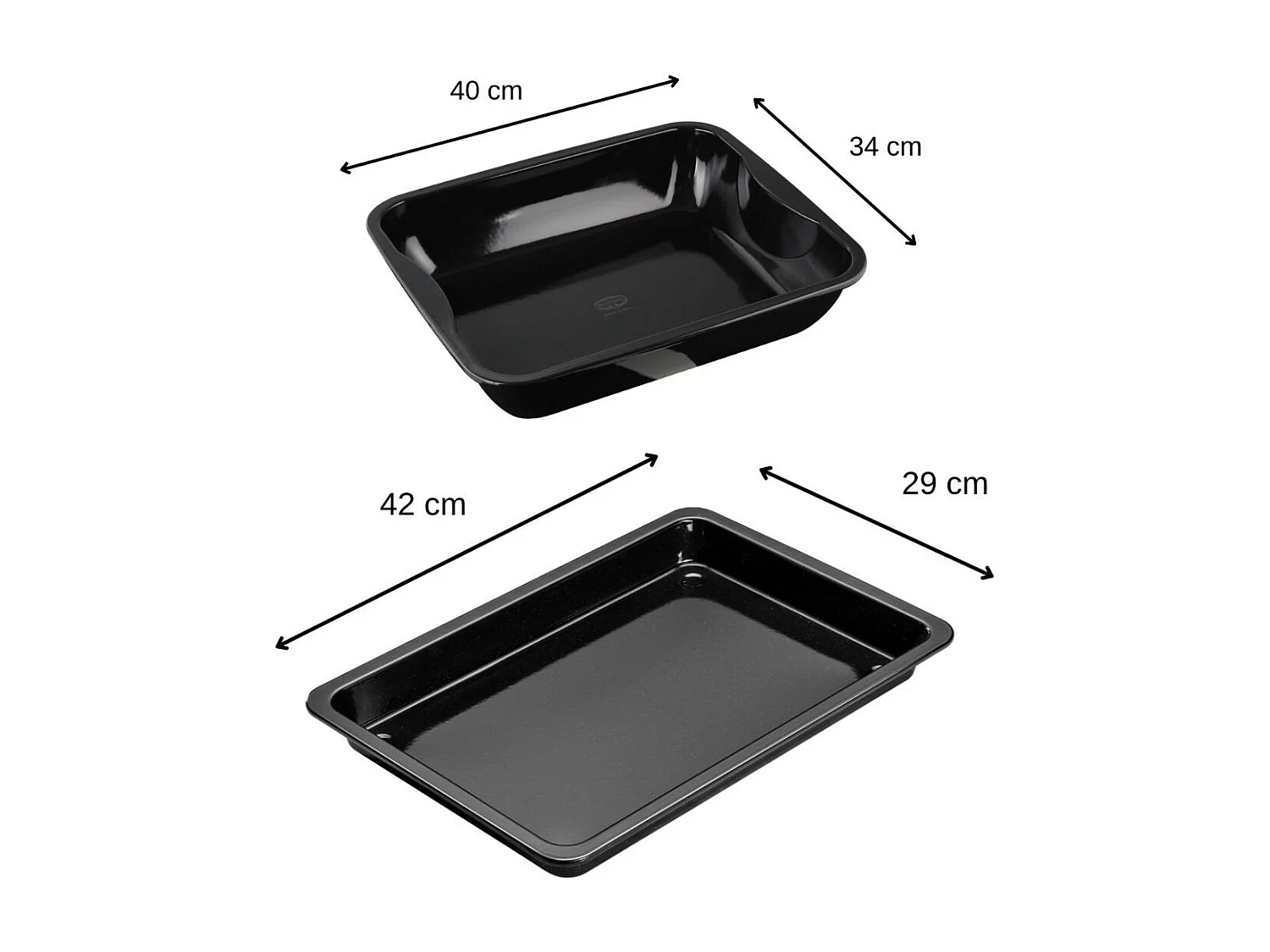 Plat à four bords hauts 40 x 34 cm et plaque de cuisson 42 x 29 cm Dr. Oetker Back-Idee Kreativ