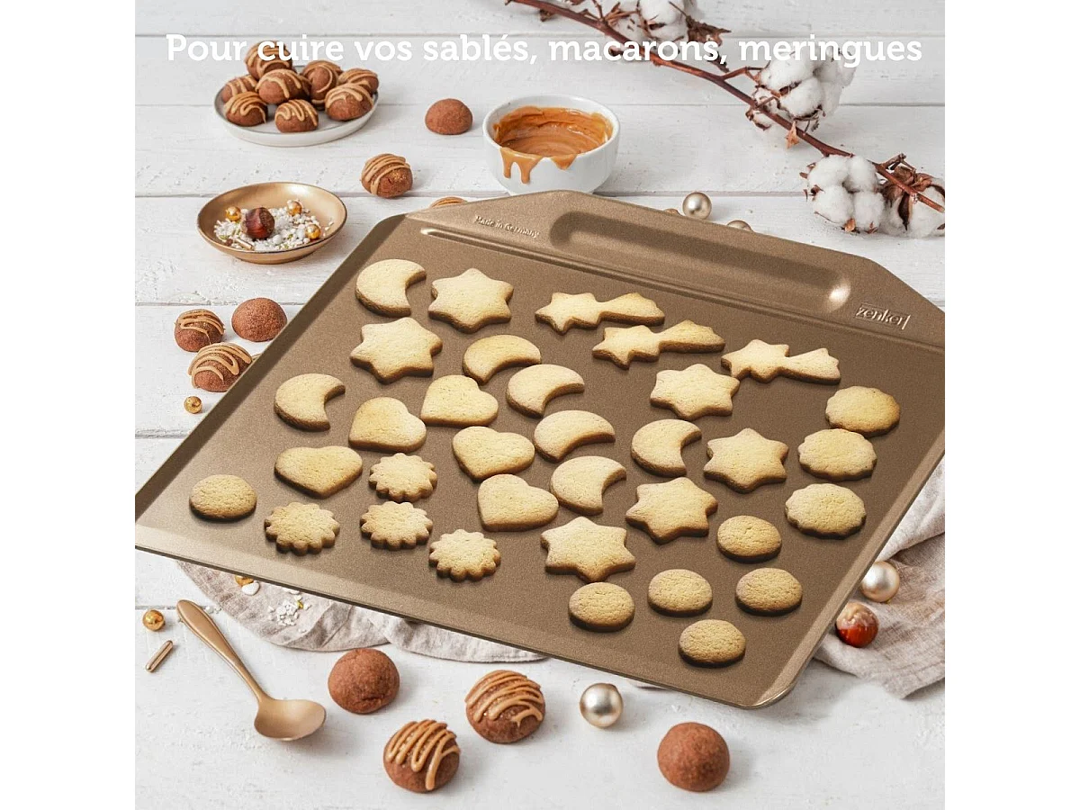 Plaque à pâtisserie sans rebords 36 x 33 cm Zenker Mojave Gold