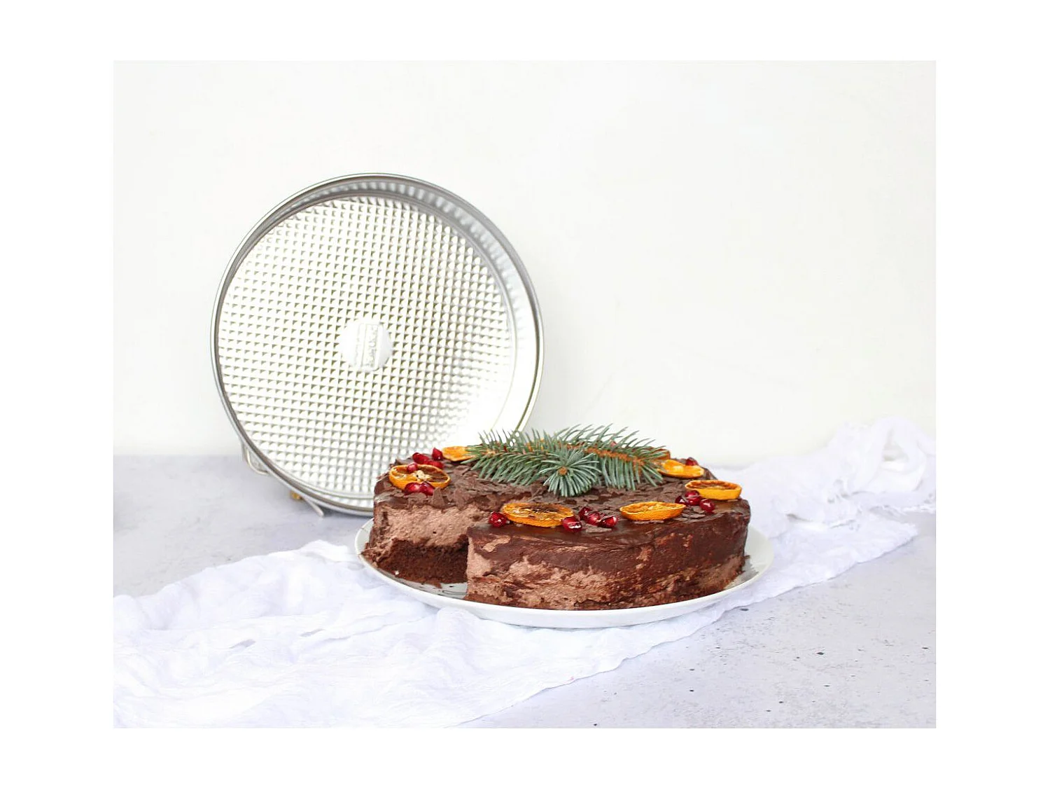 Ensemble de 3 moules à gâteaux avec moule à cake 30 cm + moule manqué 18 cm + moule à manqué et savarin 26 cm Zenker Silver