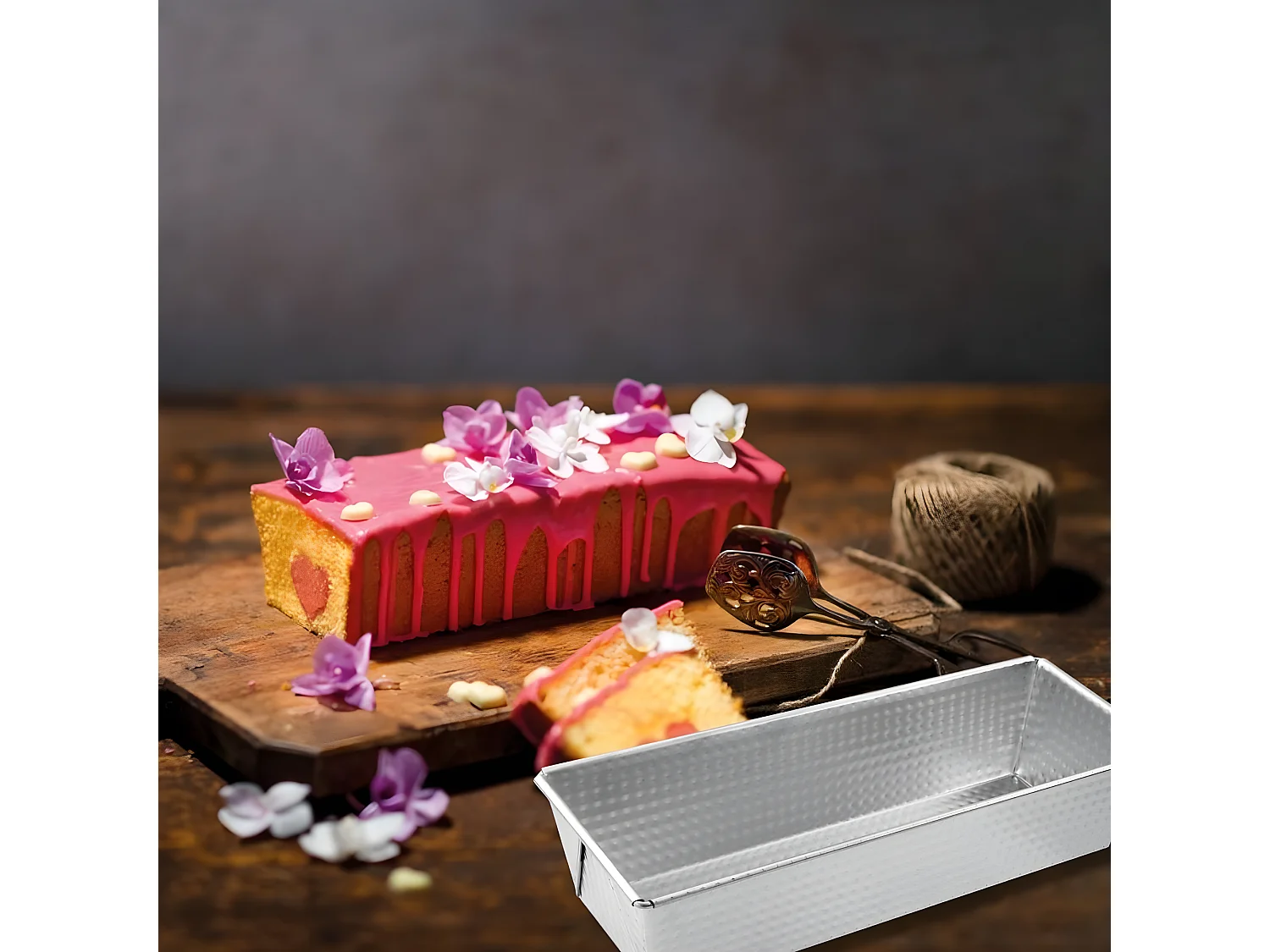 Lot de 2 moules à cakes 25,5 x 11,2 cm Zenker Silver