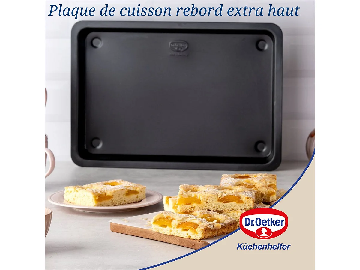 Plaque à pâtisserie à rebord extra haut 42 x 29 cm Dr Oetker Tradition
