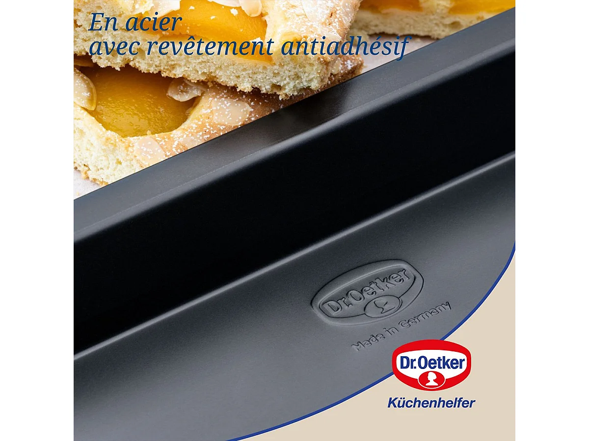 Plaque à pâtisserie à rebord extra haut 42 x 29 cm Dr Oetker Tradition